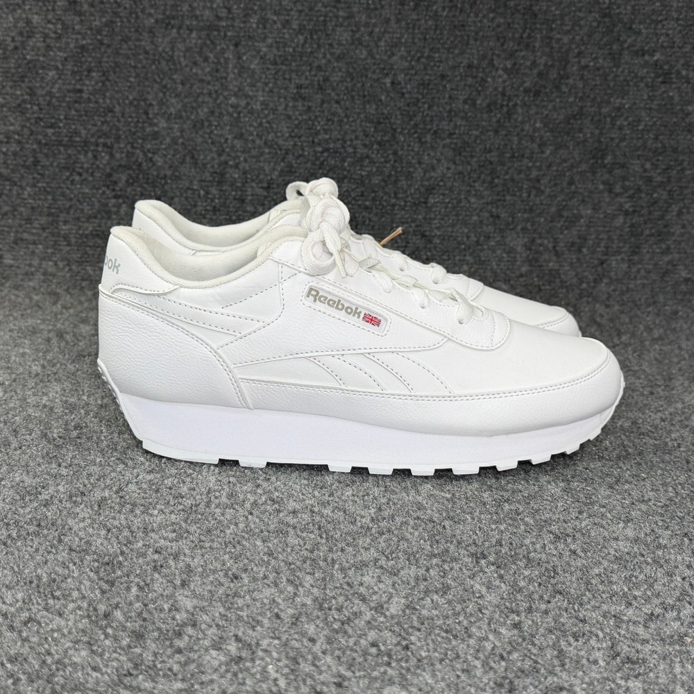 Reebok Classic Renaissance Sneakers Women's 10 White Leather Low Lace Retro‎